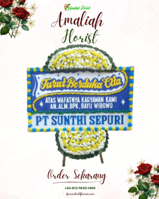 Papan Bunga Duka di Pematang Wangi